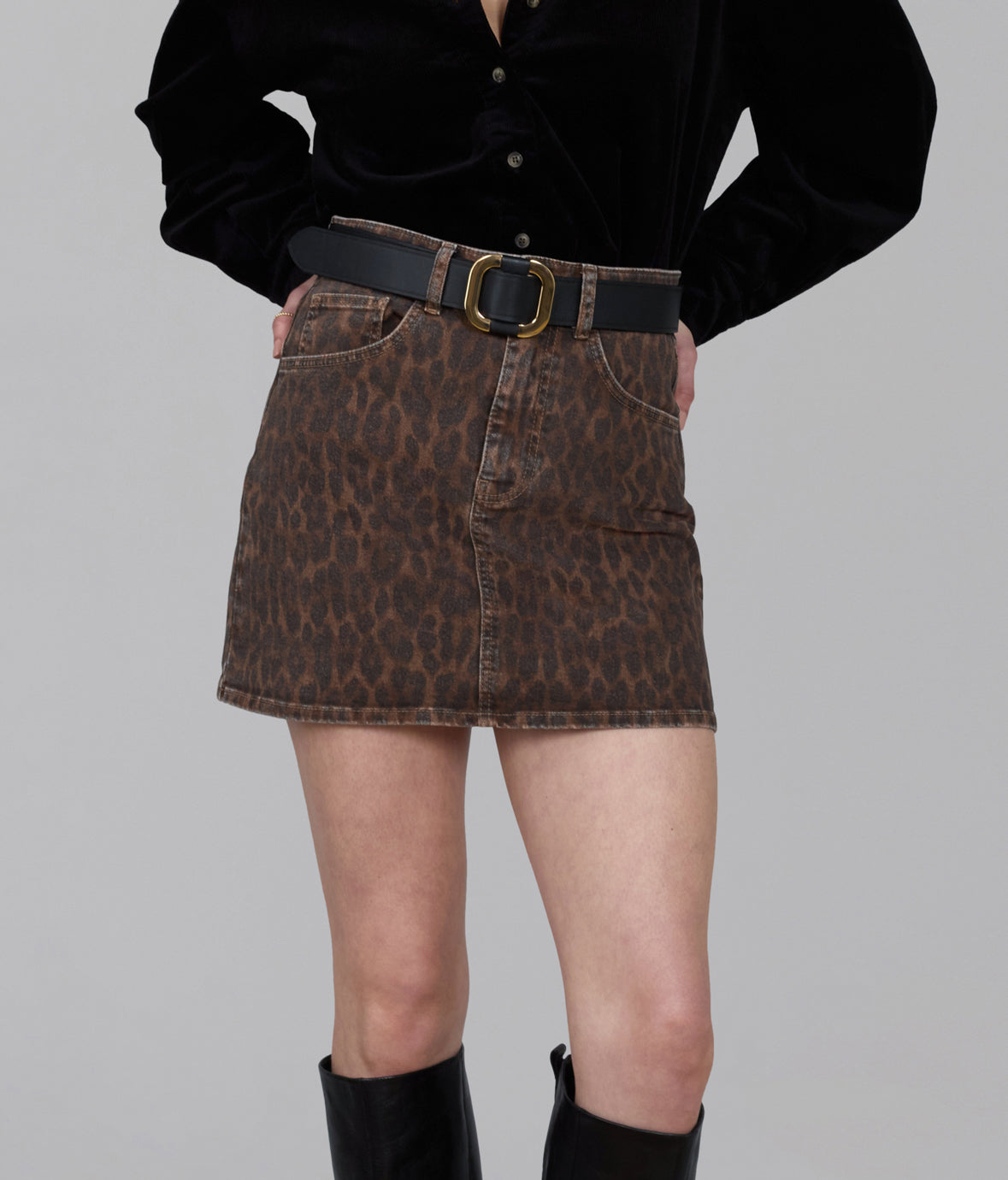 CANDY-RC Leopard Mini Skirt