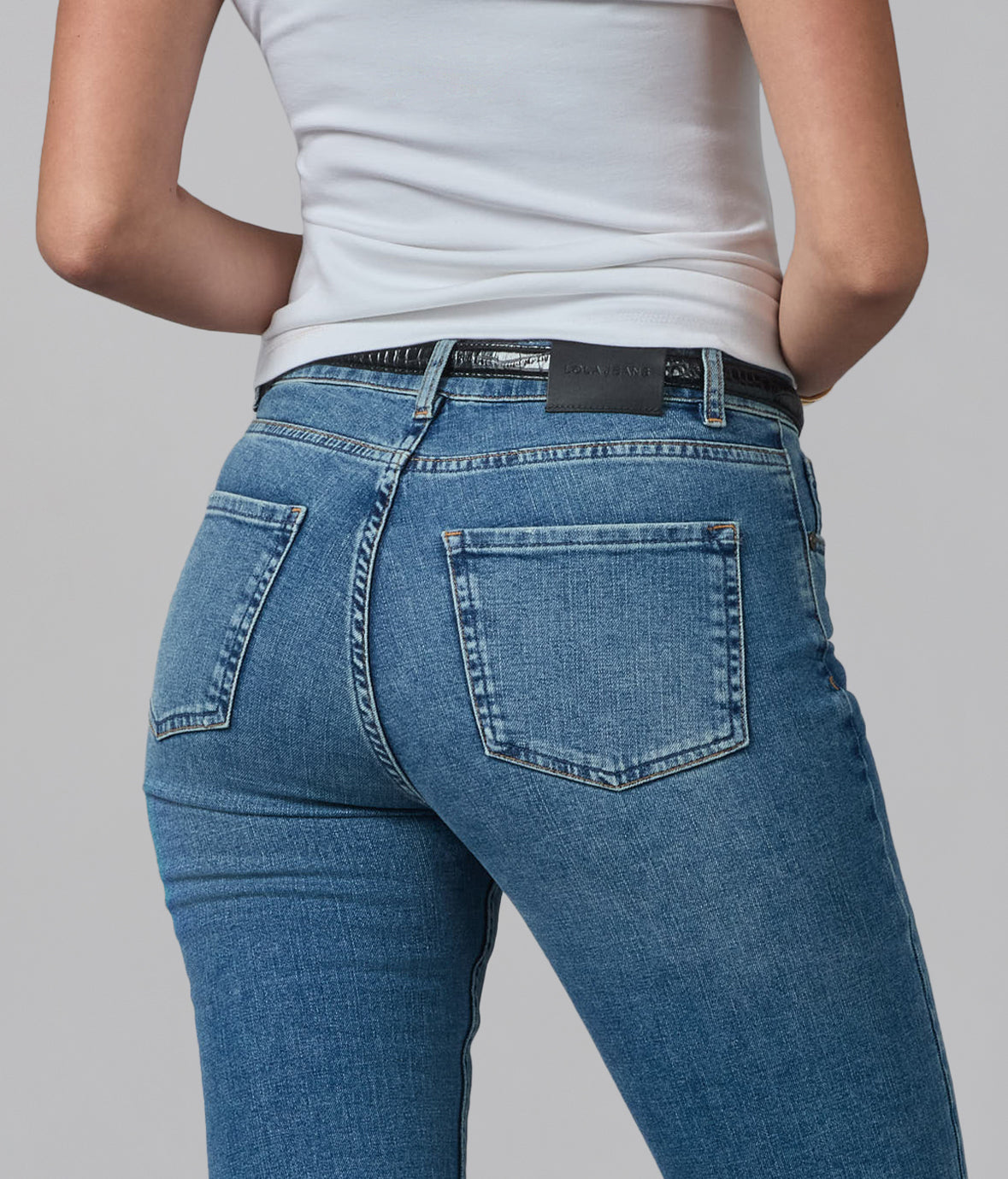 DENVER-DIS2 High Rise Straight Jeans