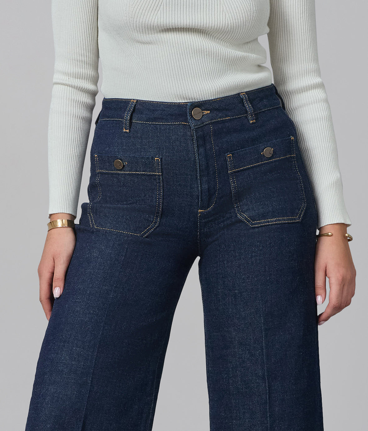 MILAN-DRW Ultra High Rise Wide Leg Jeans