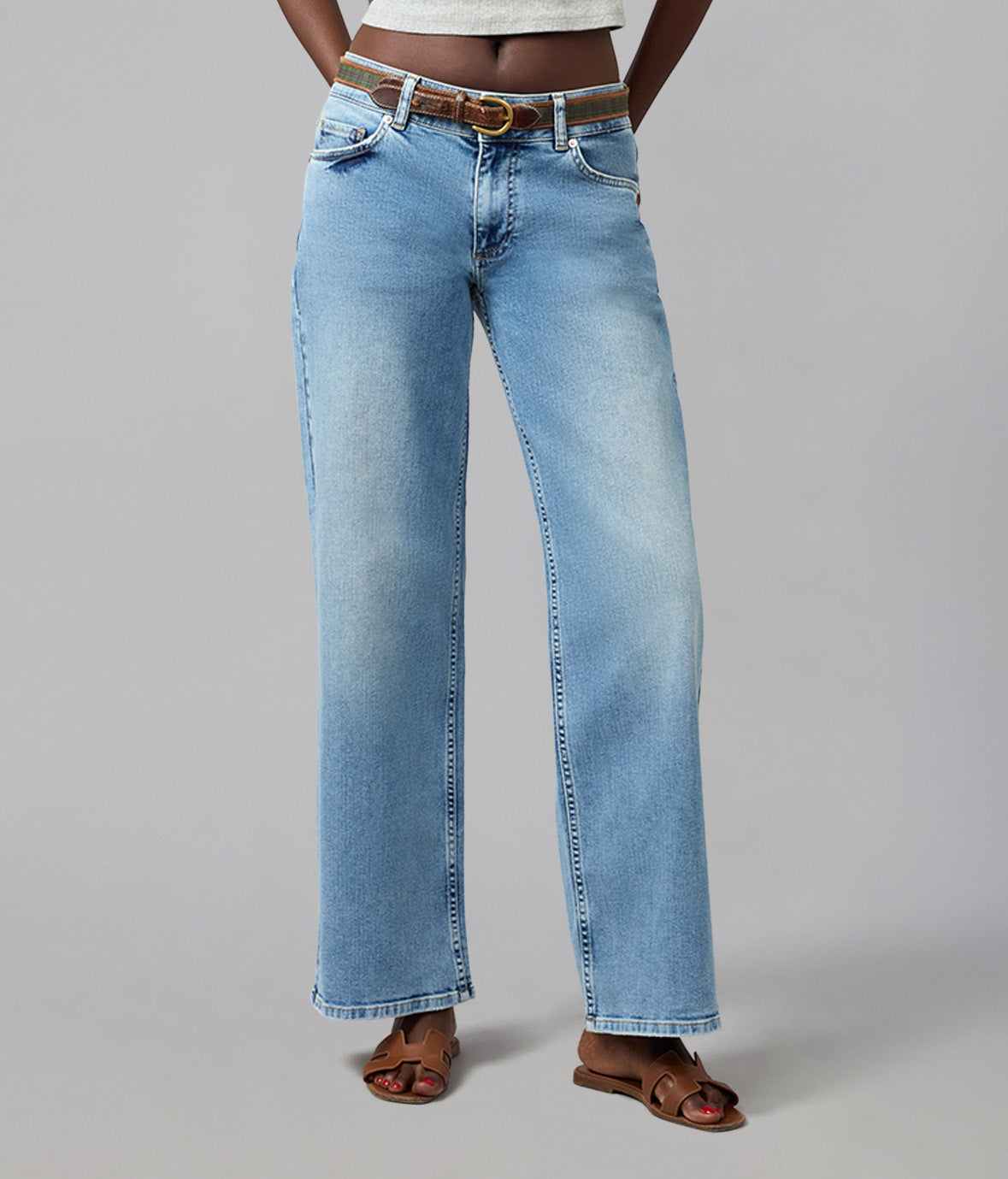 MIRO-DD Mid Rise Comfort Straight Jeans 31" Inseam