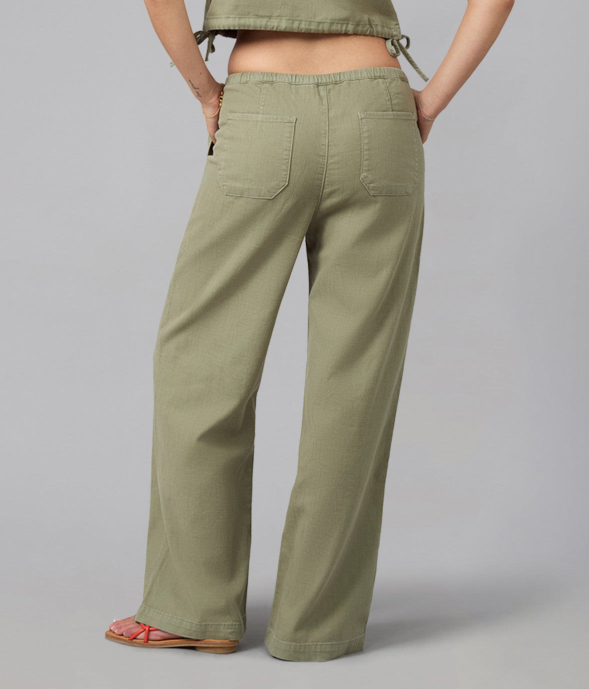 REMY-WS Mid Rise Cotton Twill Trouser