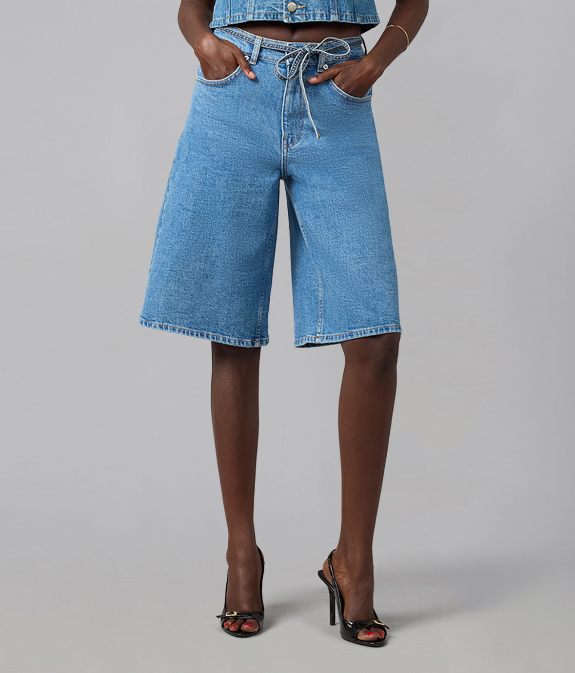 SEVILLE-VN High Rise Gaucho Jean 13" Inseam