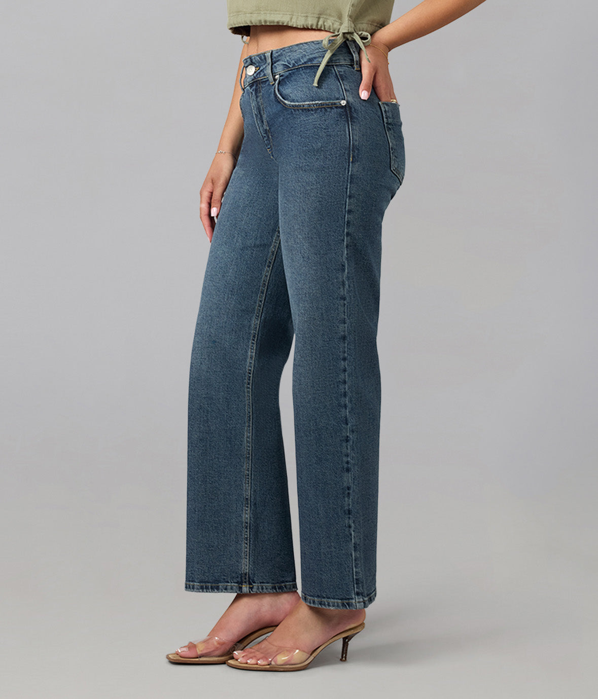 MIRO-FN Mid Rise Comfort Straight Jeans 31" Inseam