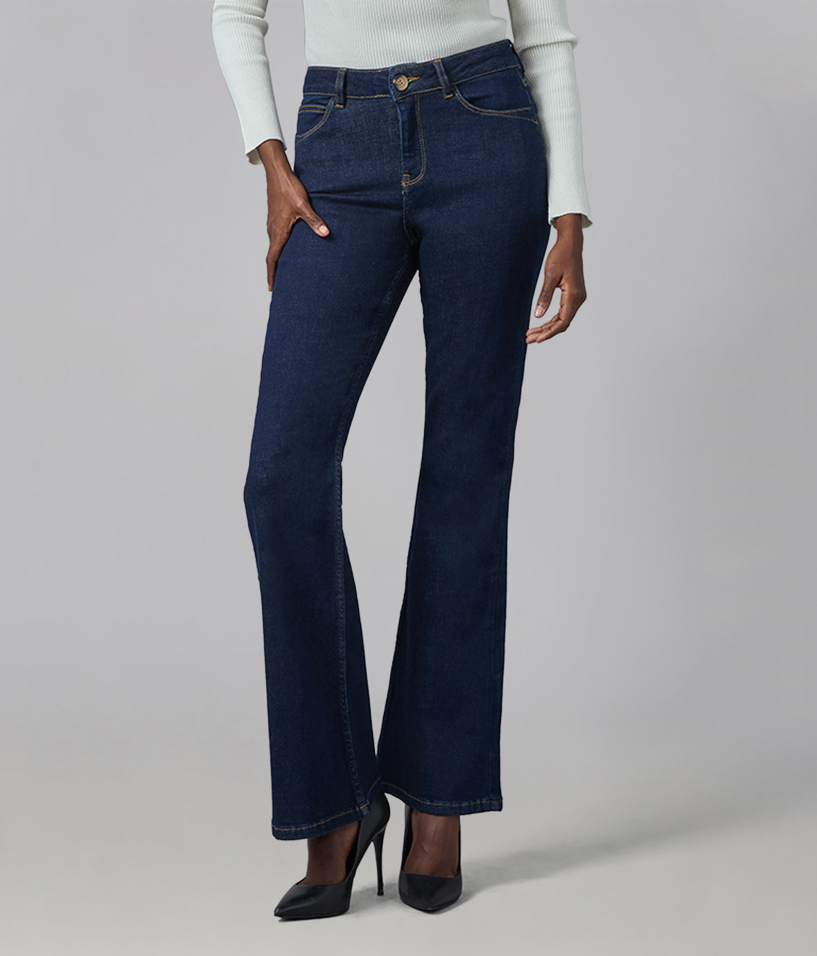 ALICE-DRB High Rise Flare Jeans