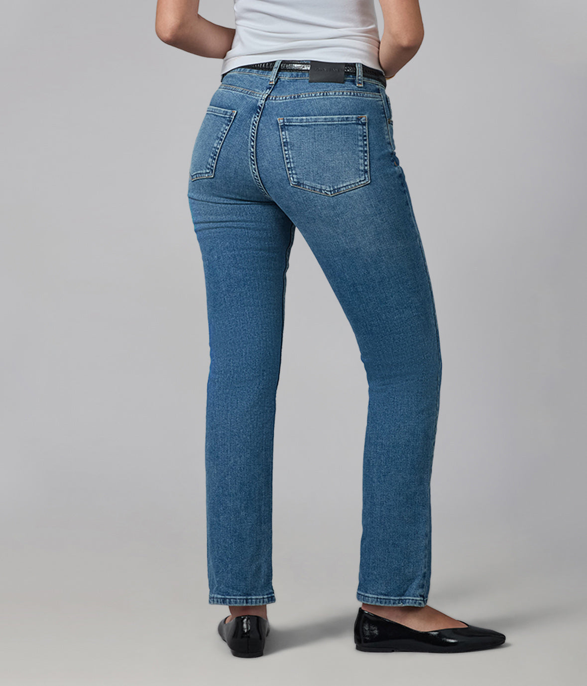 DENVER-DIS2 High Rise Straight Jeans