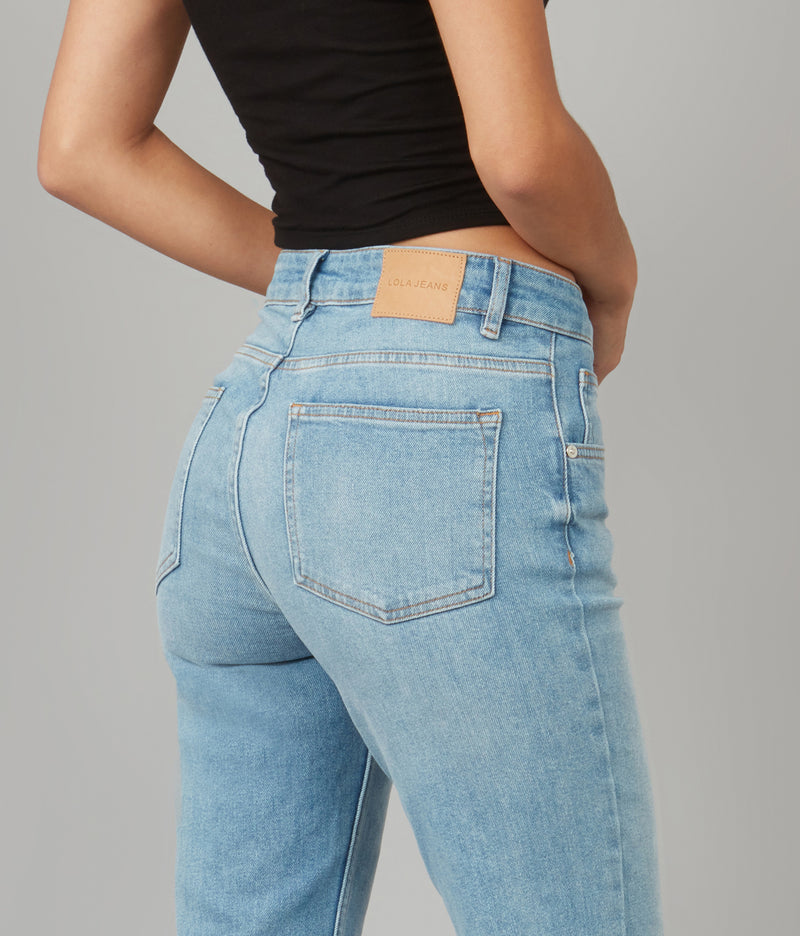 DENVER-DS High Rise Straight Jeans