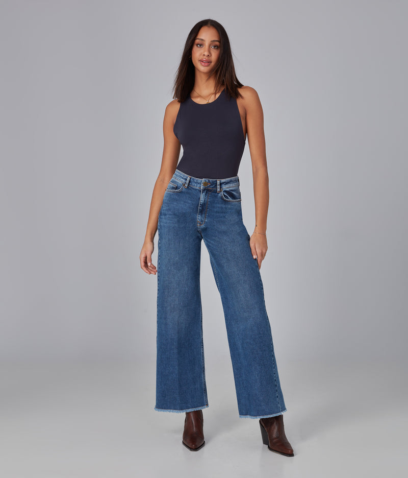 MILAN-DIS High Rise Wide Leg Jeans