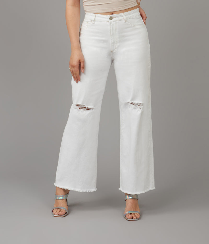 High Rise Wide Leg Jeans 28" Inseam