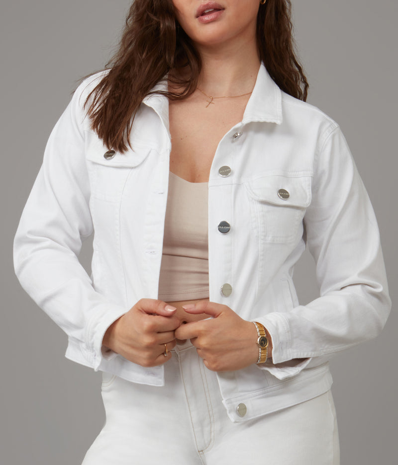 Gabriella-WHT Classic Denim Jacket