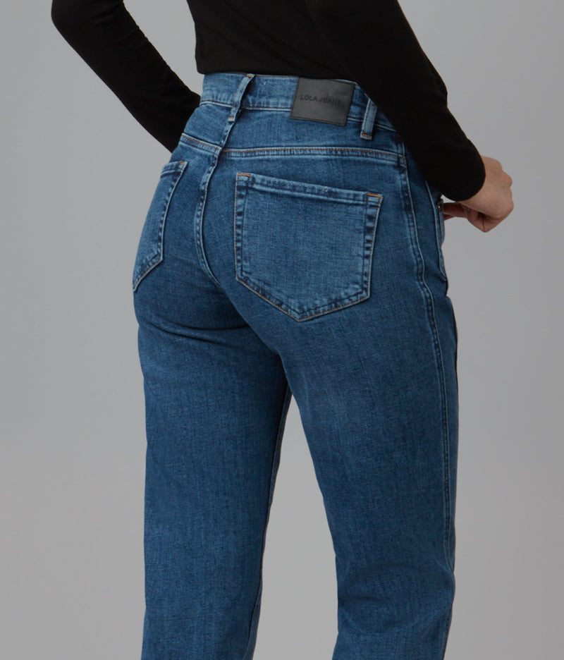 JASPER-DIS Mid Rise Straight Jeans