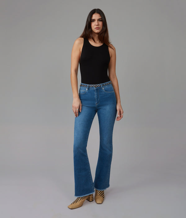 ALICE-MDL High Rise Flare Jeans