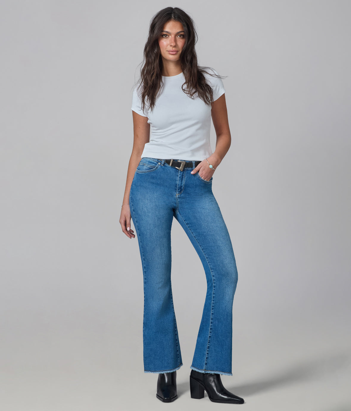 ALICE-MDL High Rise Flare Jeans 32" Inseam