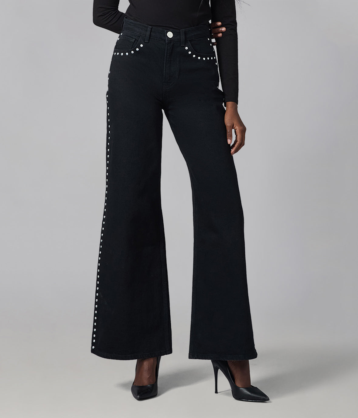 MILAN-SB Ultra High Rise Wide Leg Jeans
