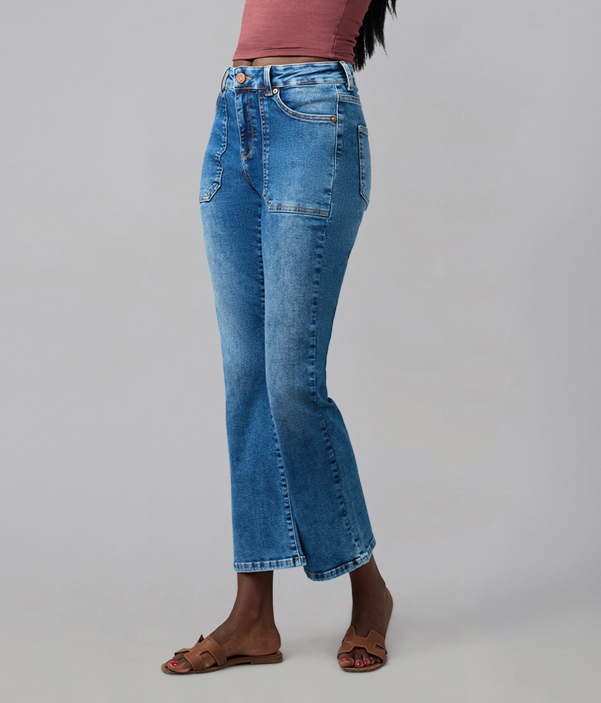 BILLIE-IM High Rise Bootcut Jeans  28" Inseam