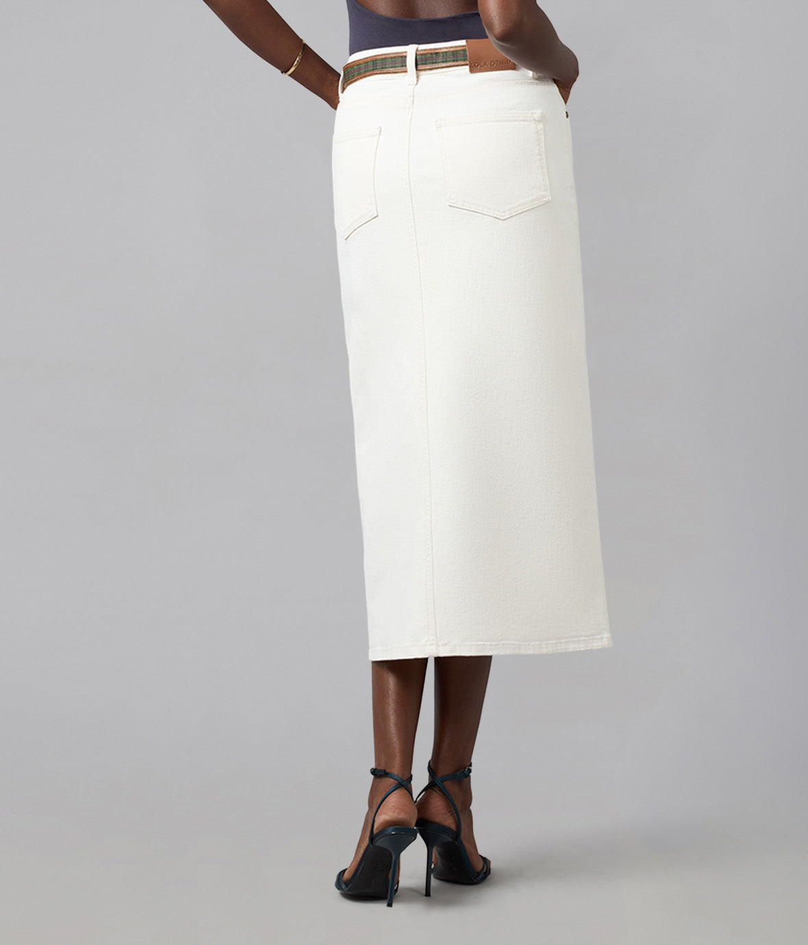 HALSTON-RAW High Rise Maxi Skirt