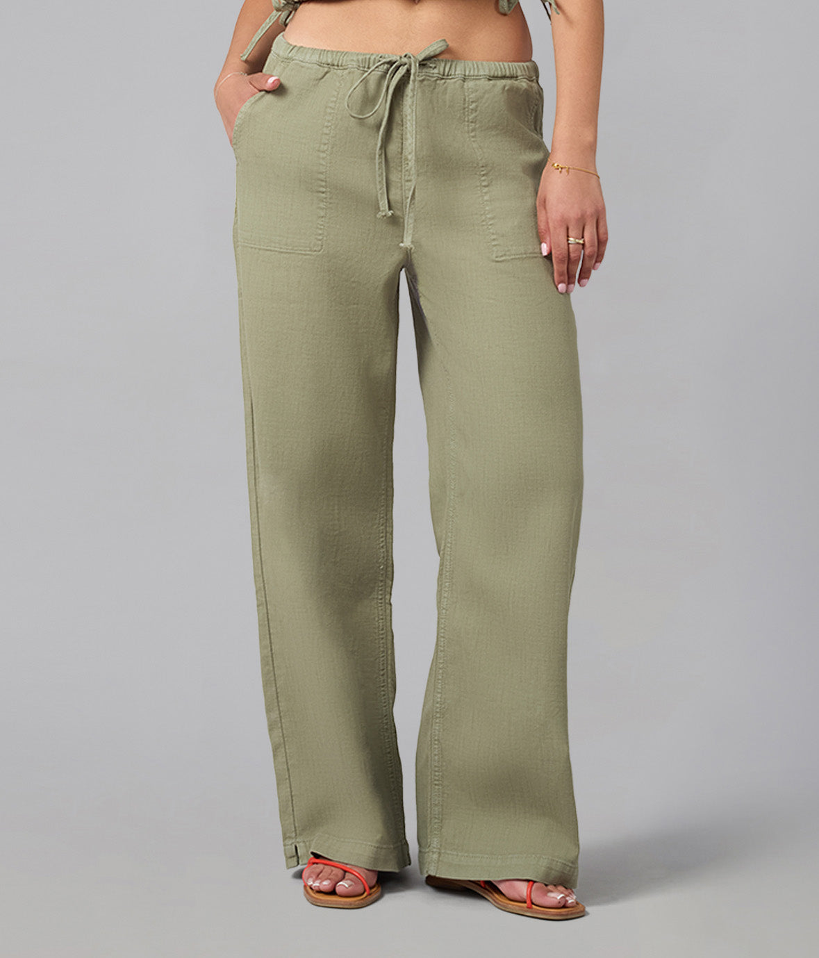 REMY-WS Mid Rise Cotton Twill Trouser