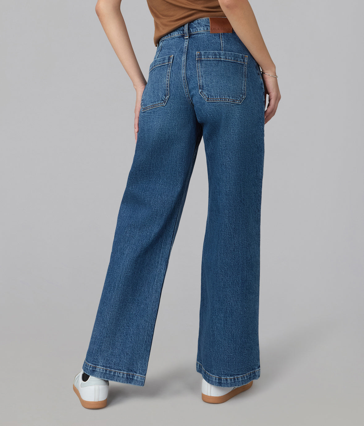 COLETTE-HI High Rise Wide Leg Jeans