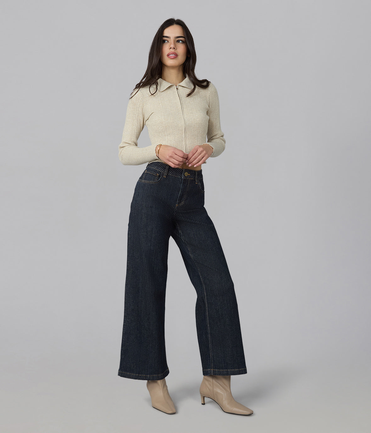COLETTE-PSB High Rise Wide Leg Jeans
