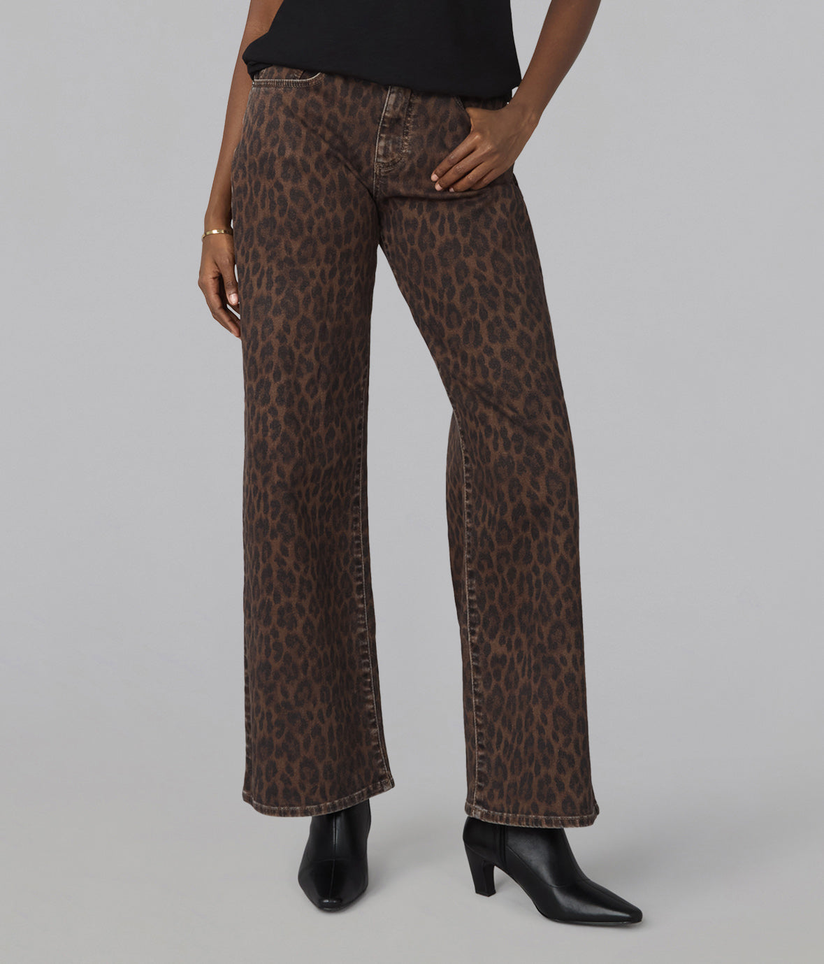 COLETTE-RC High Rise Wide Leg Jeans