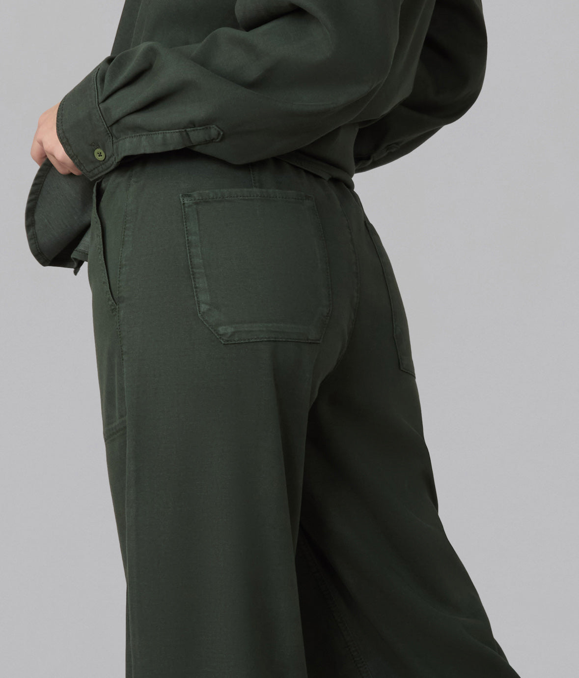 REMY-CMS Mid Rise Wide Leg Trouser
