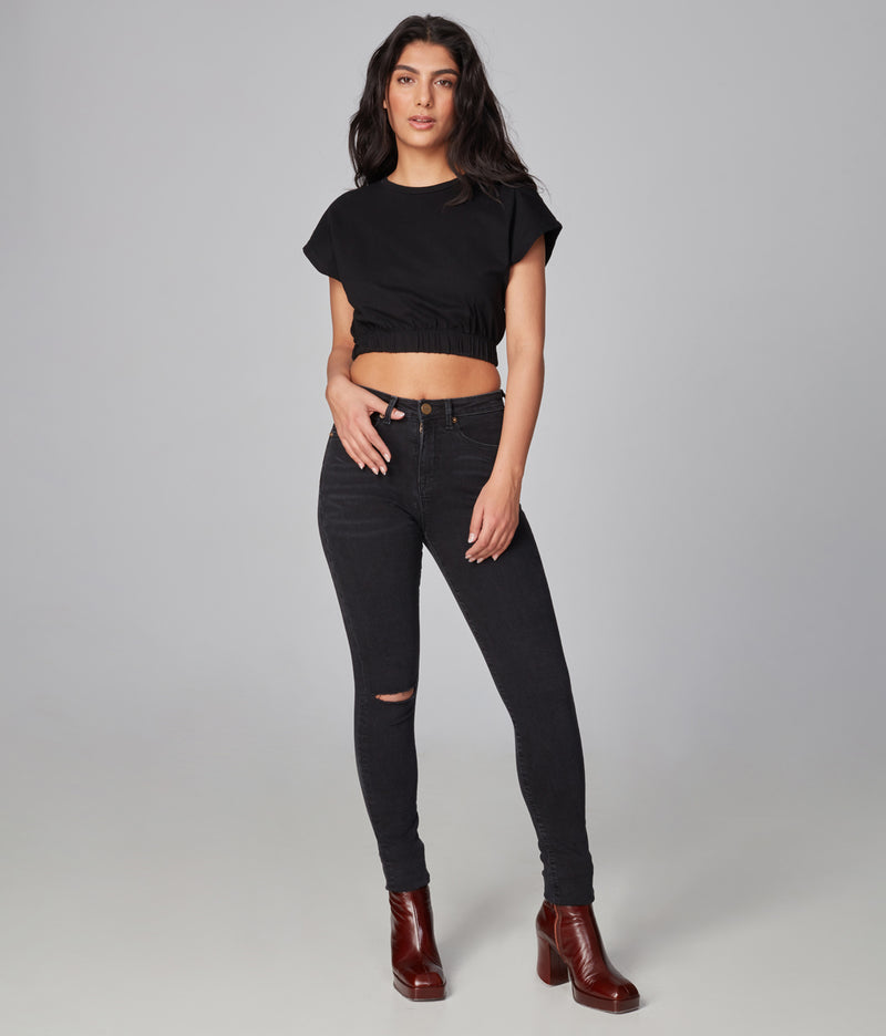 Alexa-WBLK High Rise Skinny Jeans