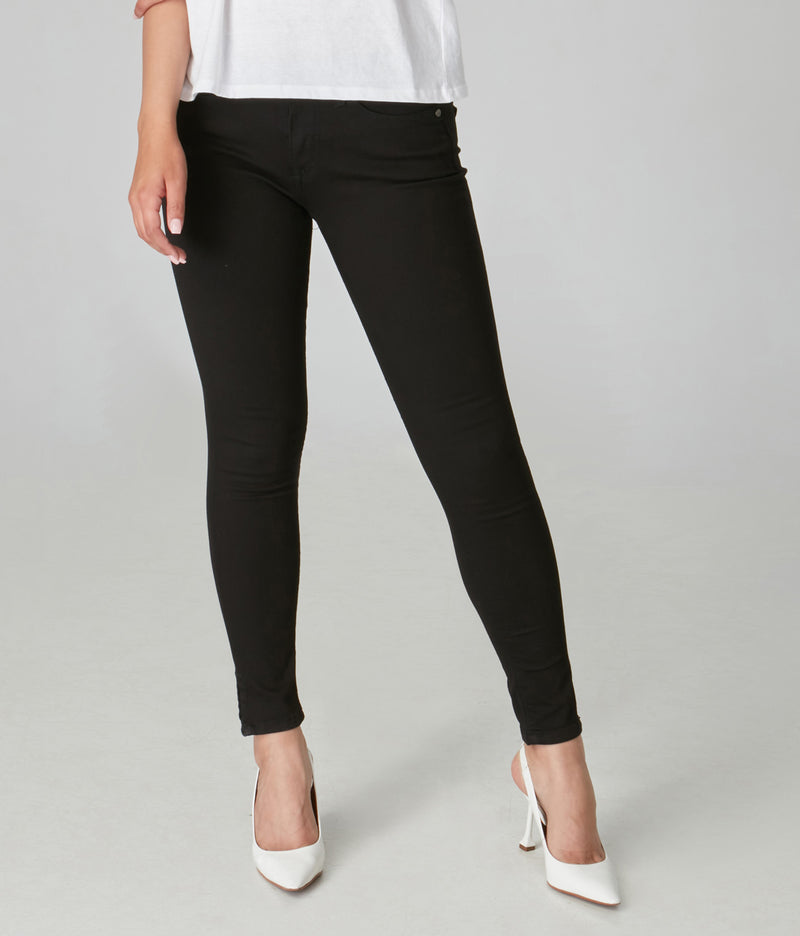 Alexa-BLK High-Rise Skinny Jeans