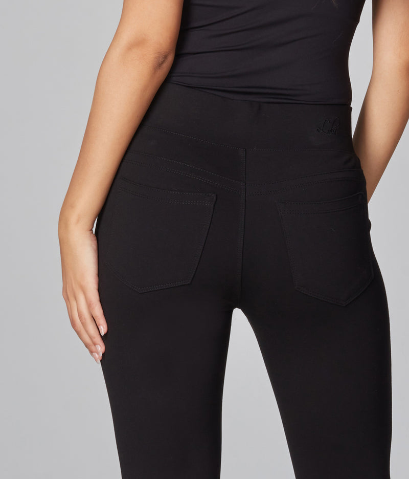 Anna-JBLK Mid-Rise Leggings