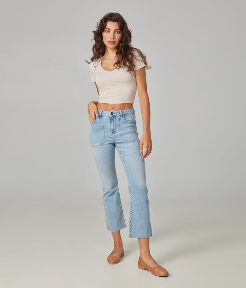 Billie-TD High Rise Bootcut Jeans