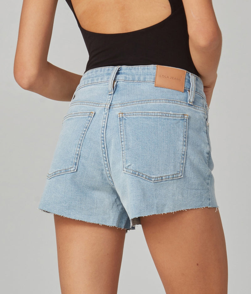 LIANA-BL High Rise Shorts